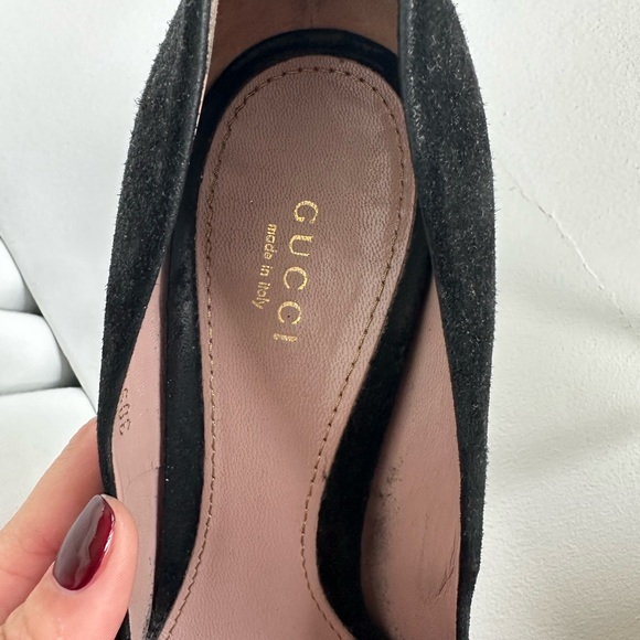 Gucci Shoes | Black Suede Size 38 / US 8 | Heels platform - Picture 7 of 10